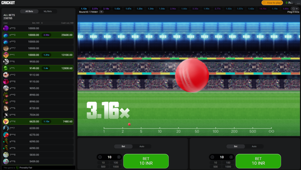 A must-read for cricket fans: How to achieve 10x profit with DiuWin插图 CRICKET in-game page image